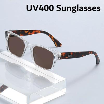 Стильные мужские солнцезащитные очки с квадратной оправой, защита UV400, высокое качество, оверсайз, новые тренды, женские очки с индивидуальностью