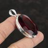 Faceted Mozambique Garnet Pendant Gemstone Handmade Jewelry 925 Sterling Silver Pendant Handmade Boho Pendant Antique Pendant Gifts For Mom