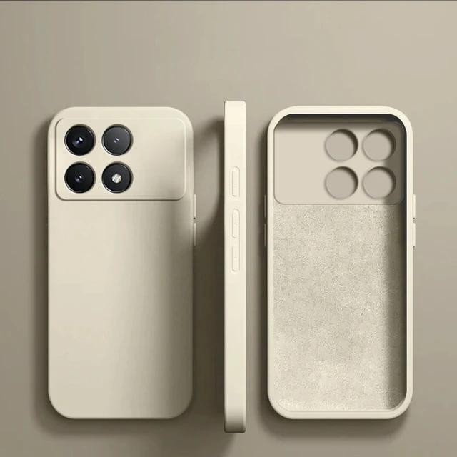 Чехол Poco X6 Pro Роскошные оригинальные жидкие силиконовые чехлы для телефонов Xiaomi Poco X6 Pro Poco X 6 Pro Poco X6Pro Pocox6 Pro 5G Cover