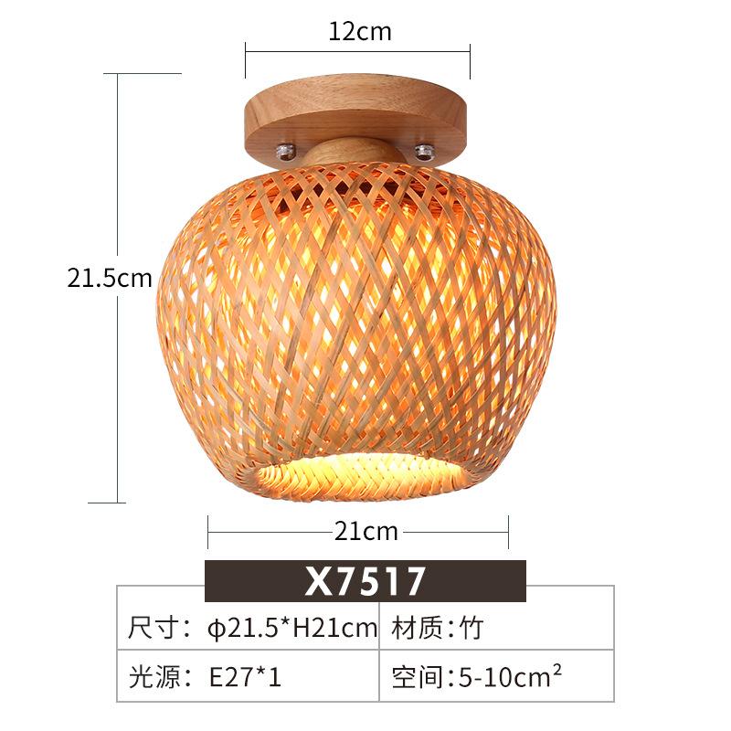 Японская бамбуковая потолочная лампа в китайском стиле, плетеная из ротанга, подвесной светильник, потолочная лампа, декор для дома, кафе, бара, ресторанное освещение