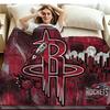 Houston Rockets Print Flannel Blanket High Quality Warm Comfortable Cover for All Seasons Perfect for Gifts Home Decor