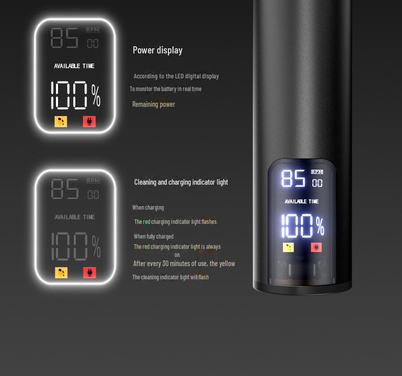 Электрическая аккумуляторная машинка для стрижки волос для мужчин: Водонепроницаемый, специальный дизайн резьбы