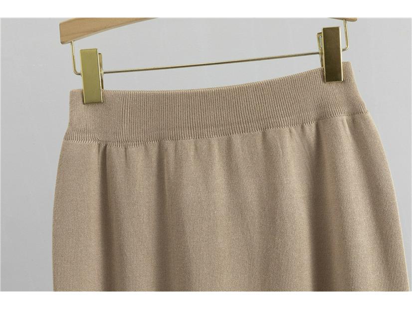 Европейский комплект миди-юбки бодикон с рукавами-фонариками - Стиль французской светской львицы