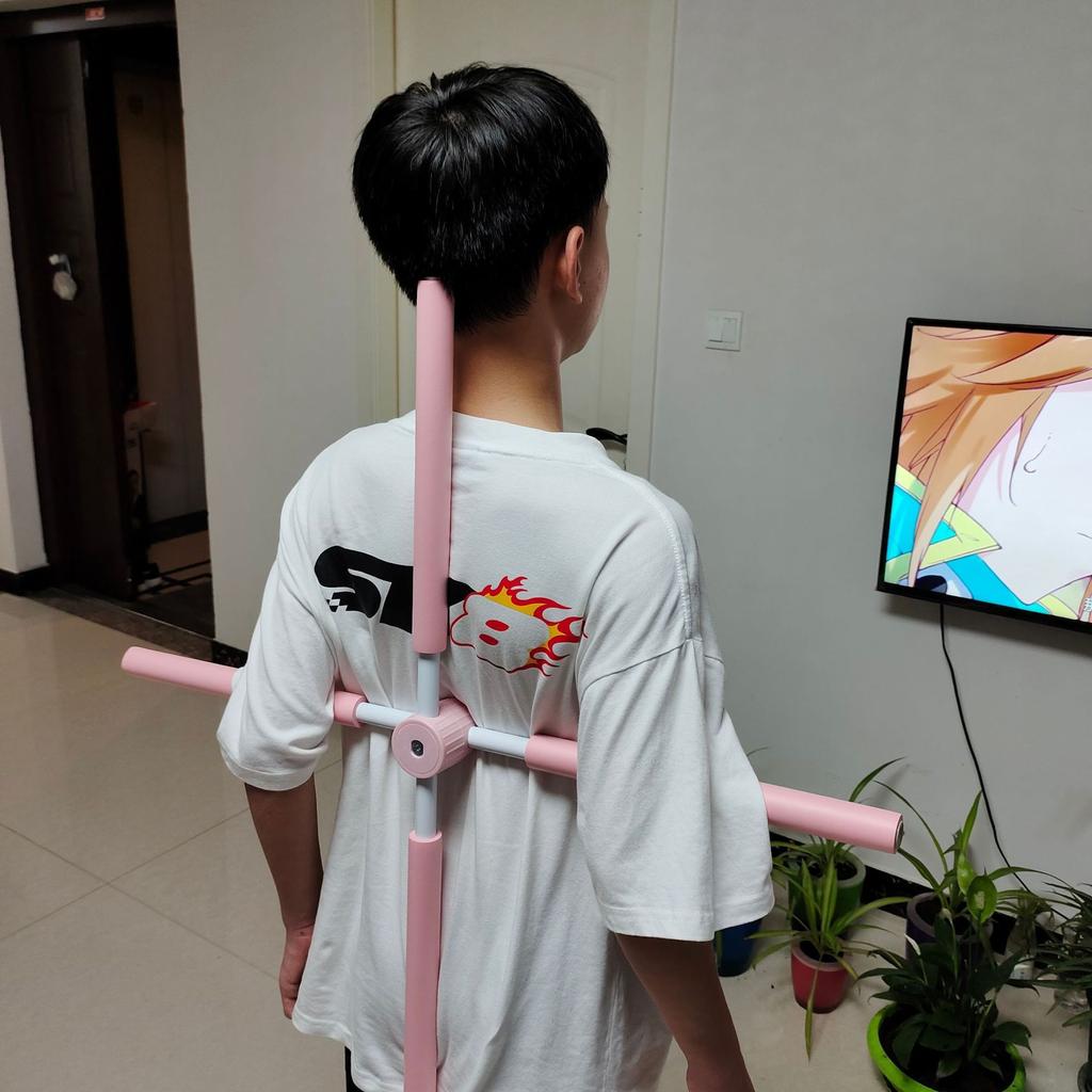 Solid Color Foam Self-locking Back Stick, Yoga Stick Body, Corrective Yoga Stick Fitness Equipment