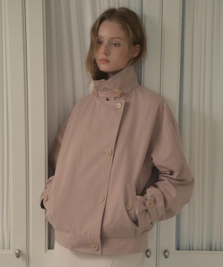 OURNOSTALGIA Mabel Trench Blouson Jacket_Pink(Ocb6Ot01)