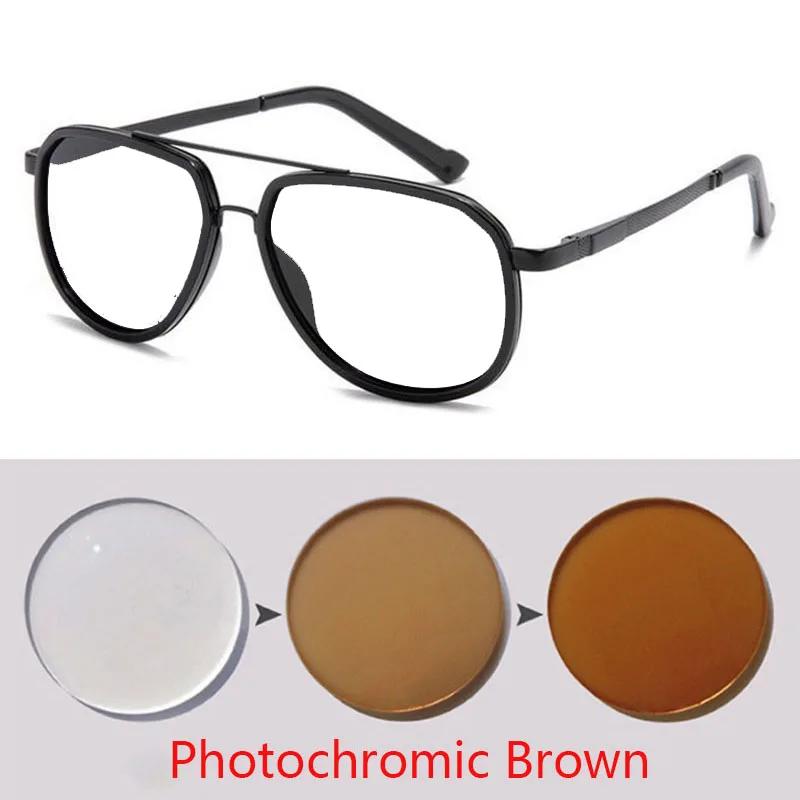 0 -0.5 -0.75 -1.0 To -6.0 Gray/Tea Lens Prescription Sunglasses Men Polarized Myopia Women Goggle Cat Eyes Punk Sun Glasses