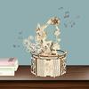 3D Puzzle Wooden Fairy Music Box DIY Assembly Model Building Kit Crafts STEAM Educational Toys Gift for Adults Teens Kids