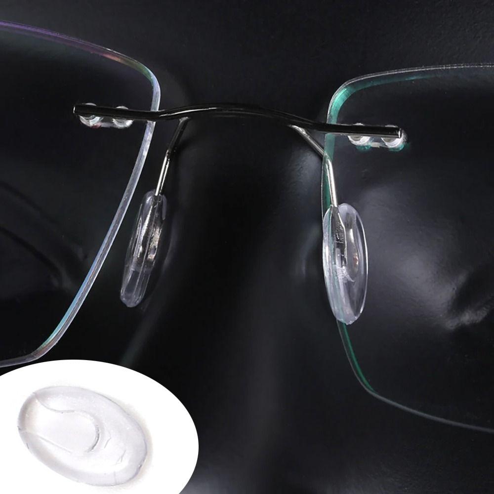 Transparent Clear Oval Eyeglass Nose Bracket Anti-slip Nose Support Men Women