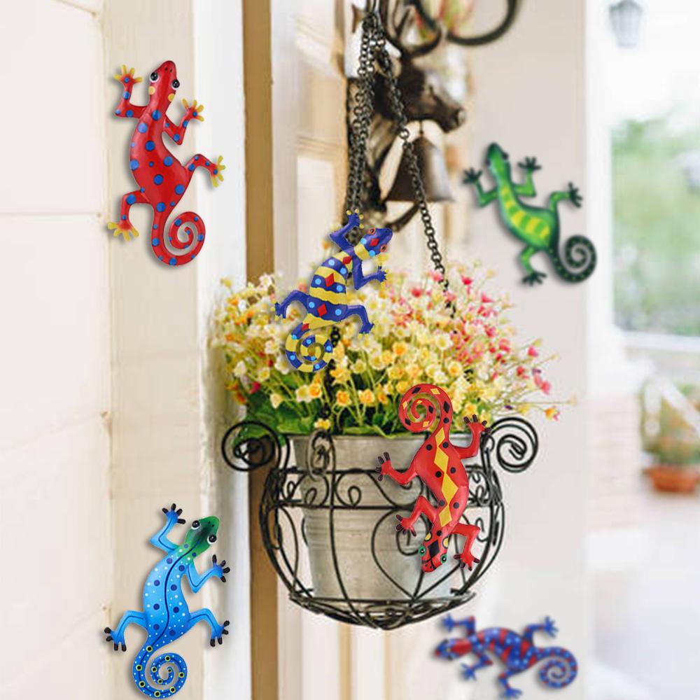 Inspirational Sculpture Living Room Metal Gecko Art Craft Sculptures Garden Backyard Wall Decor