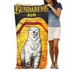 1 шт. Пляжное полотенце Bundaberg Rum с принтом белого медведя, дизайн в винтажном стиле, быстросохнущее, из микрофибры, для мужчин, летняя вечеринка, подарок