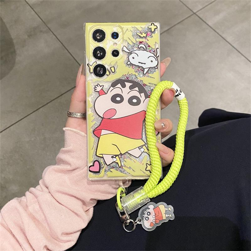 Crayon Xiaoxin is suitable for Samsung s25ultra mobile phone case s24plus quicksand s23ultra cartoon s22 anti-drop.