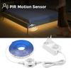 Wireless PIR Motion Sensor LED Strip Lights 12V Waterproof Tape Auto ON/OFF Switch Stairs Wardrobe Kitchen Bed Room Night Lights