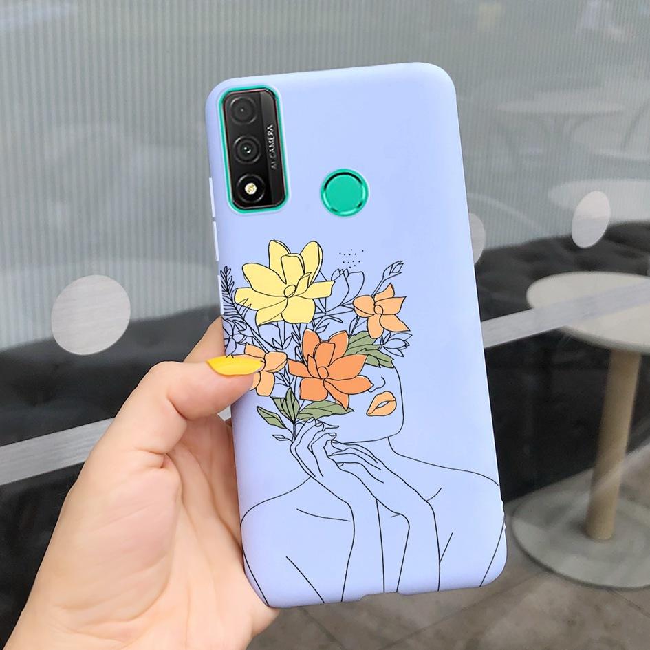 For Funda Huawei P Smart 2020 Case Coque Popular Lavender Flower Phone Case For Huawei P Smart 2020 6.21" Soft Shockproof Bumper