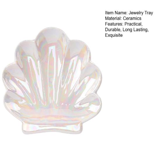 Подставка для украшений из ракушек, держатель для колец, реалистичная форма, компактный размер, обручальное кольцо, тарелка для украшений, безделушка