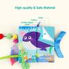 Baby Tail Cloth Book Farm Animals Crinkle Soft Cloth Books Learning Animals Colors Touch & Feel Sensory Book Educational Activity Toys Gifts for Infa
