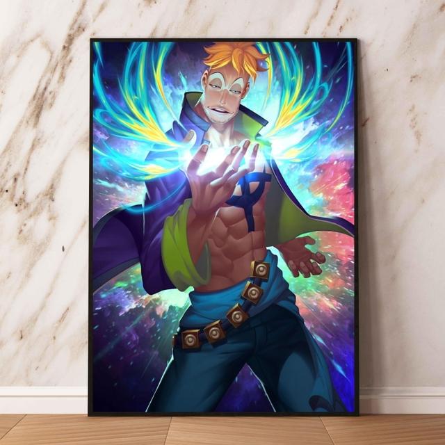 Набор аниме-плакатов, лучший подарочный принт Ace Cuadros, украшение для детской спальни