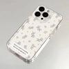 Ins label синий фиолетовый мелкий цветочный чехол для мобильного телефона iPhone17Promax для Apple 16Pro космический чехол 15 мягкий