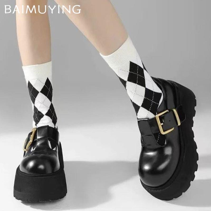 Женские мокасины на платформе, туфли на плоской подошве, модные кожаные туфли для женщин 2025 года, трендовый бренд, осень, элегантный дизайнер, Лолита, удобные женские боты