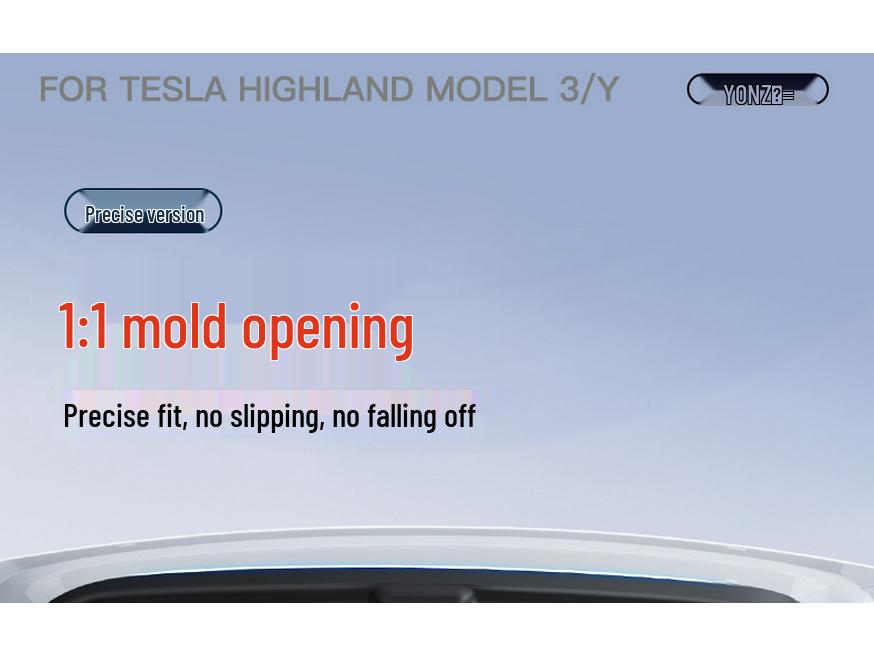 Защитная планка багажника/задней двери для моделей Tesla Y/3: Флокированный аксессуар для интерьера