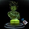 Lampe Décorative - Lampe De Chevet 3D LED Sangoku - Multicolore - Tactile - Télécommande