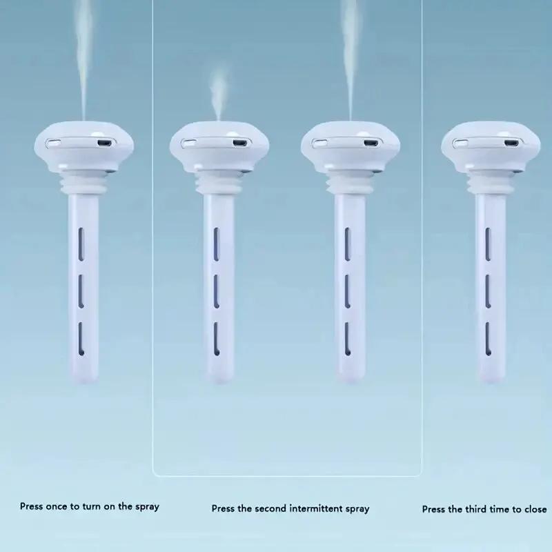 Супер тихий портативный увлажнитель воздуха для офиса, спальни, автомобиля и путешествий - регулируемая длина, не требуется бутылка с водой - улучшает