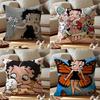 Наволочка Betty Boop от пылевых клещей Наволочка на подушку Невидимая молния Шелковистый короткий плюш Чехол на диванную подушку