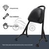 Modified Harley XL883 1200 Motorcycle Round Tube with Rear Backrest, Rear Arch, and Tail Rack (2004-2020)