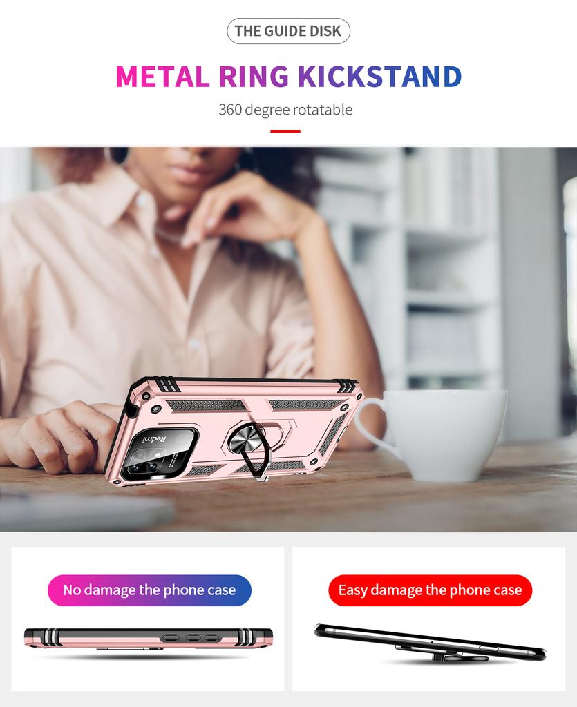 Бизнес противоударный чехол для Redmi 10C, чехол Redmi 10C, чехол-держатель с кольцом, чехол для телефона Redmi 10 C Redmi10 C 220333QAG Funda