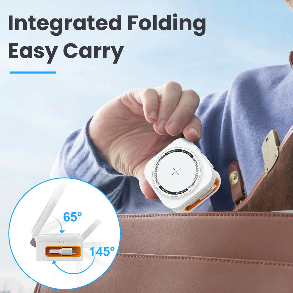 3 в 1 магнитная беспроводная зарядная подставка для iPhone 12 13 14 15 16 зарядная станция для часов 10 9 8 7 6 5 Airpods 2 3 Pro