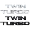 ABS Автомобильная Боковая Наклейка-Эмблема Значок на Багажник для Toyota TWIN TURBO Буквы Hiace CHR Auris Rav4 Yaris Avensis Camry Harrier