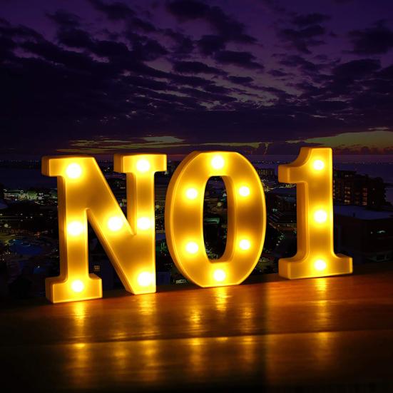 Светодиодная буква, дизайн переключателя, водонепроницаемый пластик, буква алфавита, ночник, лампа для вечеринки, клуба, бара