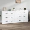 VidaXL Buffets 2 Pcs White Engineered Wood 3185407