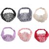 Pearls Make up Korean Style Hair Wear Organza Headband Wide Side Hairband Women Hair Accessories