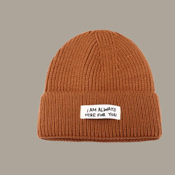 Hot Selling Blank Designer Handmade Embroidery Print Woben Label Patch Custom Knitted Beanie Hat