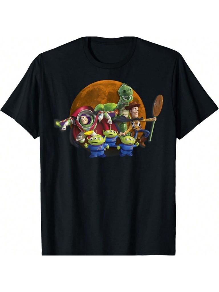 Pixar Halloween Moon Group T-Shirt