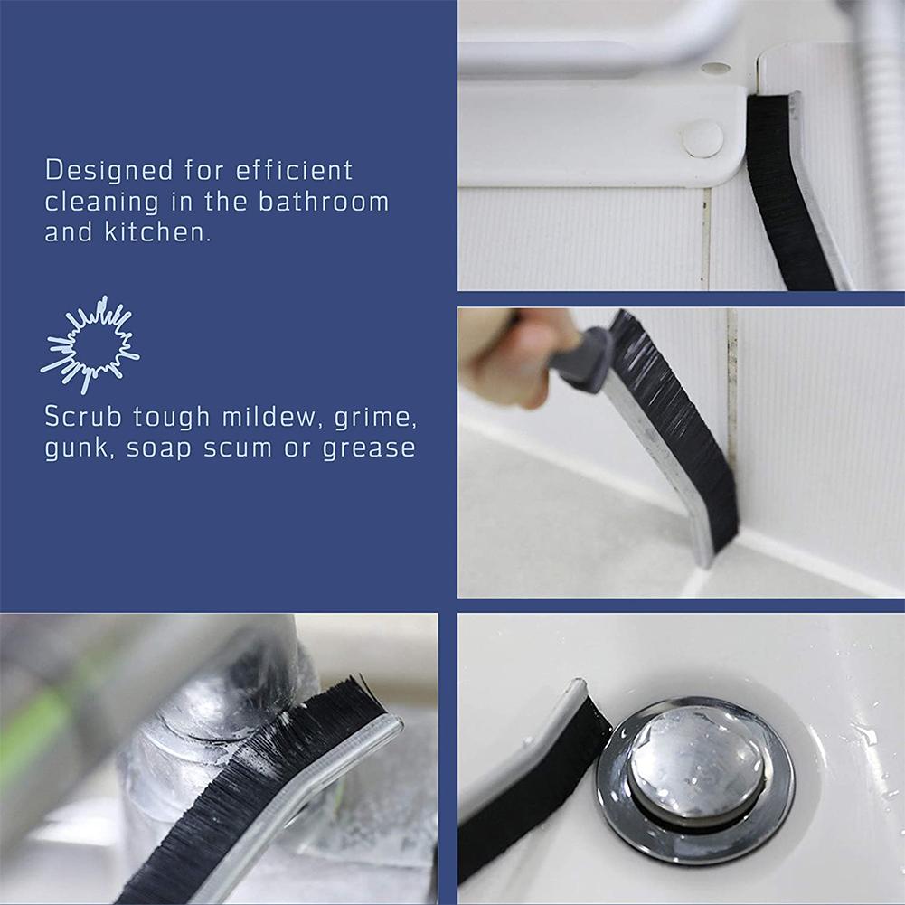 Grout Cleaner Scrub Brush Deep Tile Joints - Stiff For Home Bristles Angled Gap T8R9