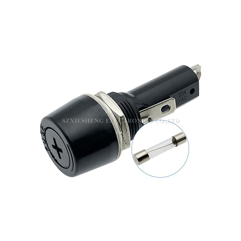 5PCS R3-52 6*30MM Fuse Holder 20A250V Panel Mounting High Temperature Resistance Bakelite Fuse Base With 6*30MM Tube Fuse Fuse Holders1