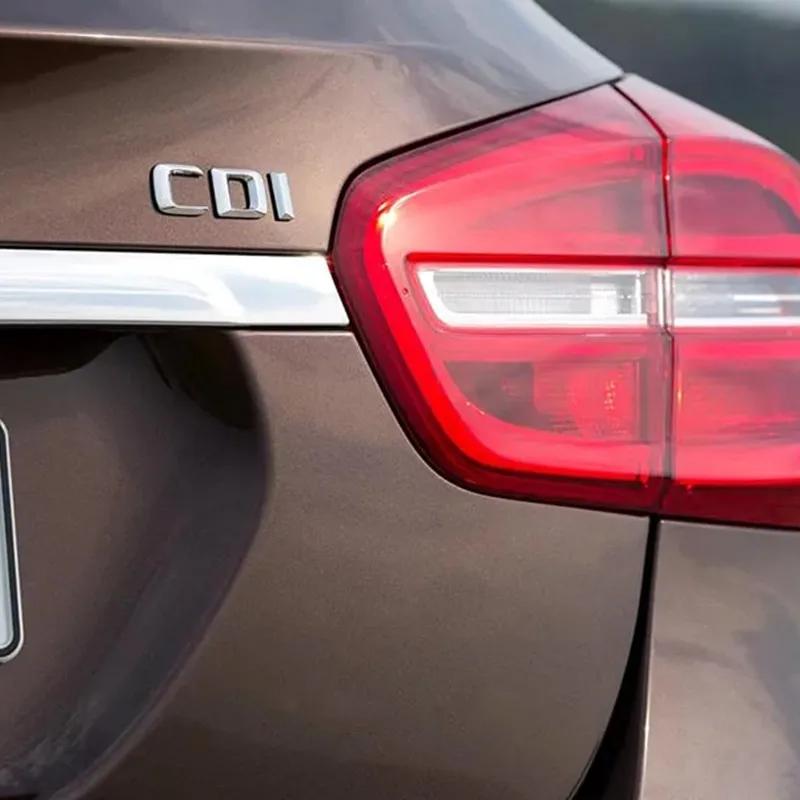 3D ABS Chrome CDI Logo Letters Car Trunk Emblem Badge For Mercedes Benz ML 320 270 C220 W204 A B GLK 220 CDI Sticker Accessories