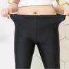 Женские брюки-капри, однотонные женские летние тонкие эластичные леггинсы больших размеров для тренировок, штаны для йоги