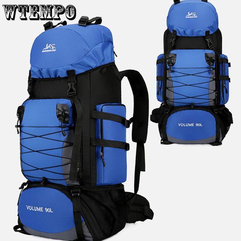 90L большой походный рюкзак, дорожная сумка, мужской и женский багаж, сумки на плечо для пешего туризма, альпинизма, треккинга, мужская дорожная сумка