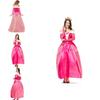 Magical Polyester Sleeping Beauty Princess Dress With Headwear For Special Events