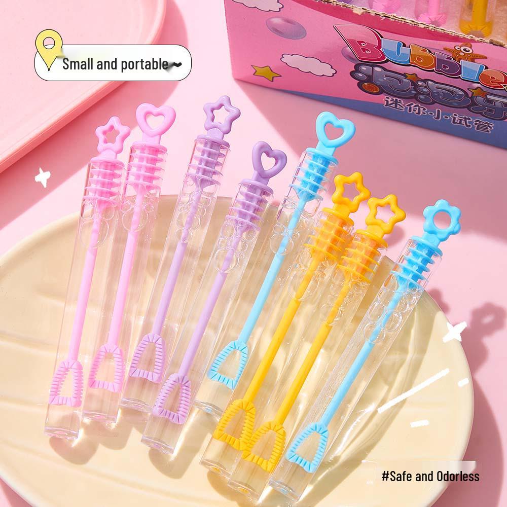 Candy Color Mini Bubble Wand: Odorless, Portable Bubble Blower for Kids – Ideal for Party Favors and Small Gifts