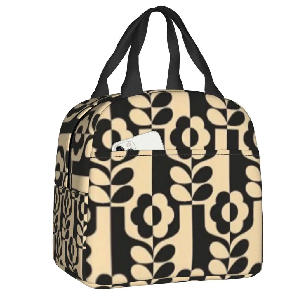 Orla Kiely Bubble Flowers Изолированная Сумка Для Обеда Для Женщин Герметичная Скандинавская Термосумка-холодильник Для Обеда Пляж Кемпинг Путешествия