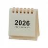 Mini Simple Paper Desk Calendar Creative Portable Spiral-Bound Calendar For Time Planning Notebook Desktop Ornament