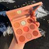 Тени для век Flash Водостойкая стойкая нелетучая пудра с мелкой текстурой 9-цветная красочная сияющая палитра теней для век Аксессуар для макияжа