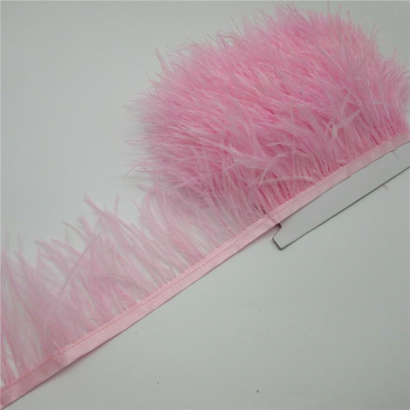 Ostrich Feather Cloth Strip 8-10 Dress Decorative Material Latin Dance Skirt Cloth Band Clothing Accessories Ostrich Hair Lace