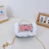 Charming Pearl Bow Mini Handheld Bag For Kids With Stylish Modern Design And Breathable Fabric