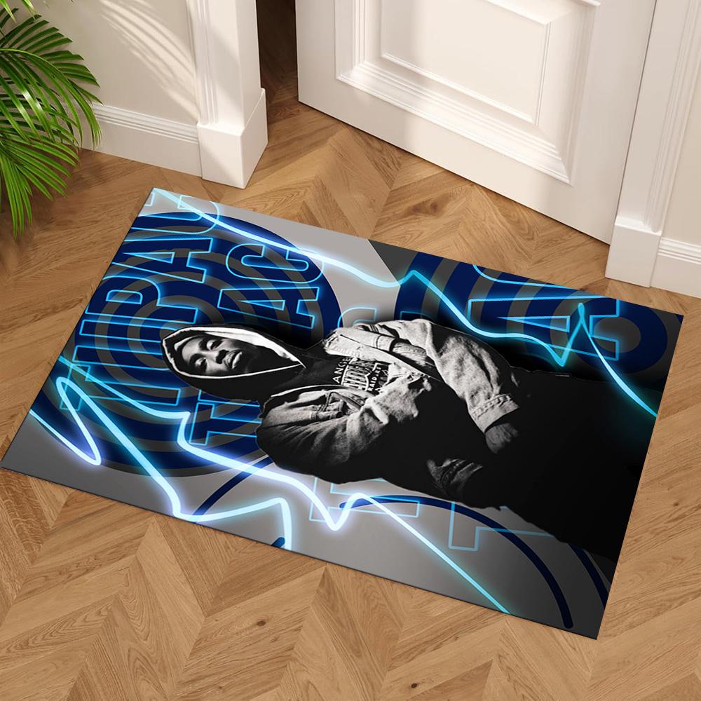 2pac Area Rug Perfect for Study room Balcony Game Room Outdoor Antislip Carpet Decorate Offices Perfect Birthday/Christmas Gift Idea