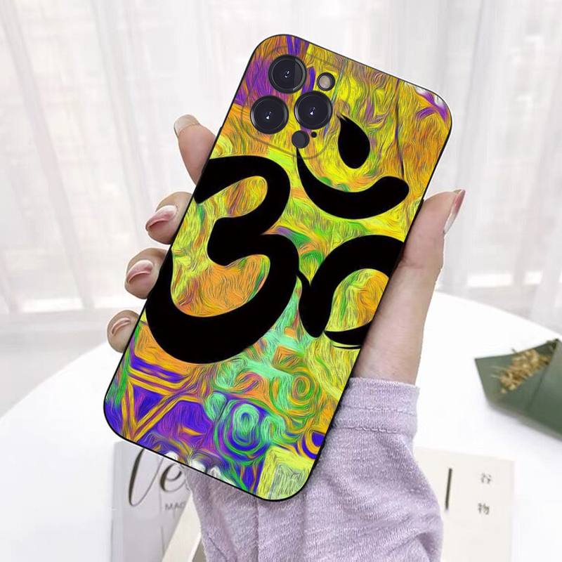 Аум Ом Йога Чехол для телефона Силиконовый Мягкий Для iphone 14 13 12 11 Pro Mini XS MAX 8 7 6 Plus X 2020 XR Накладка
