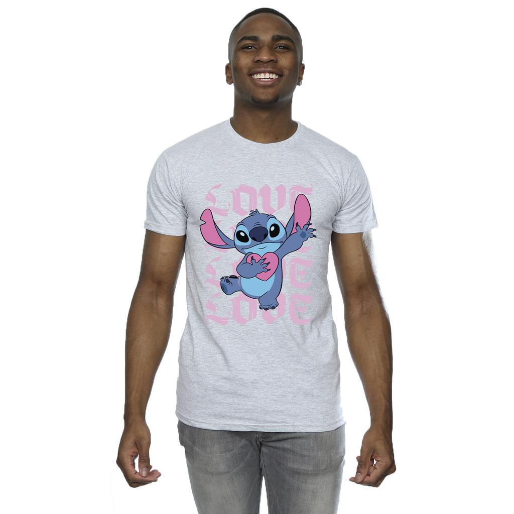 Lilo & Stitch Men's Valentine Love T-Shirt